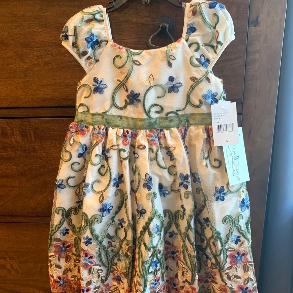 Pippa and Julie Embroidered Little Girl’s Dress